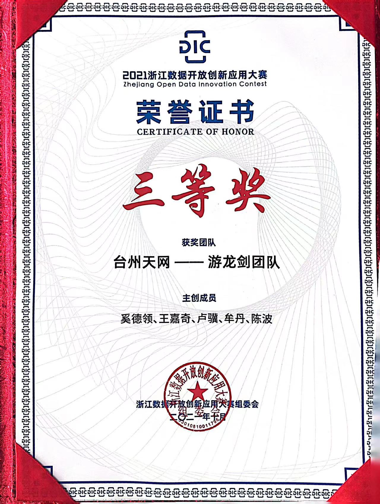 榮譽證書